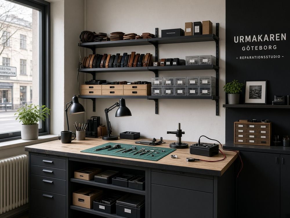About the Watch strap/battery simple repair studio at Subodshing Studio