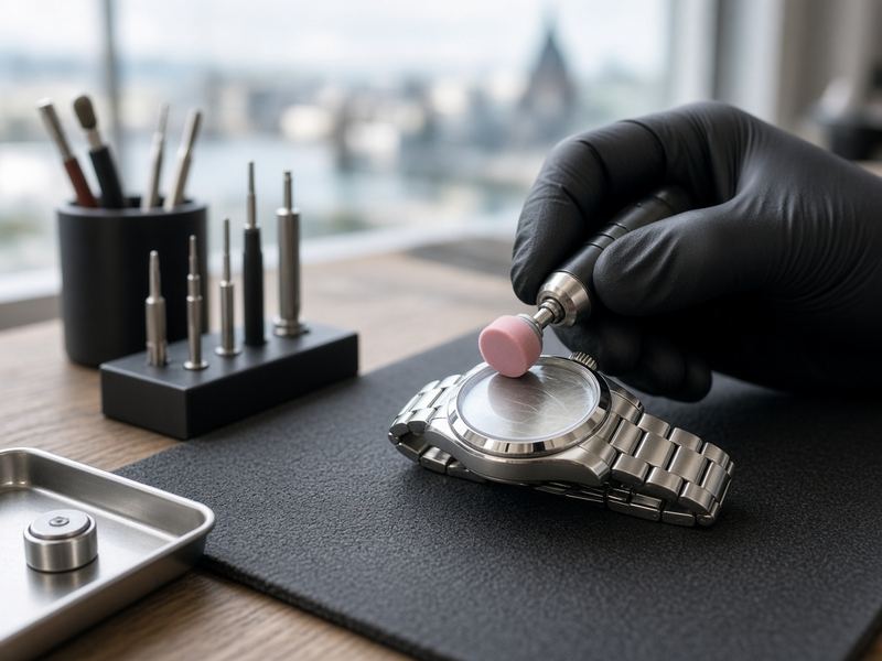Crystal polish at Subodshing Studio
